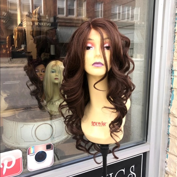 Long Brown Wig Romance Curl Lacefront 2020 wig - Picture 4 of 8